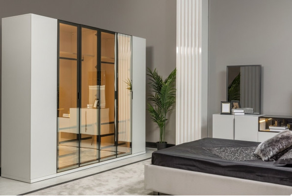 Wardrobe Furniture Italian Style Luxury Bedroom Cabinets