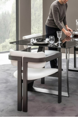 Dining room chair, chair, armchair, design dining table, seat, wood, luxury, white