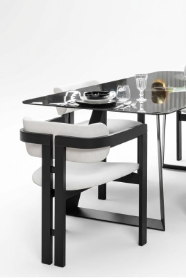 Dining room chair, chair, armchair, design dining table, seat, wood, luxury, white