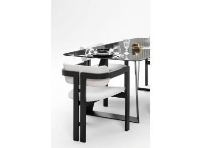 Dining room chair, chair, armchair, design dining table, seat, wood, luxury, white