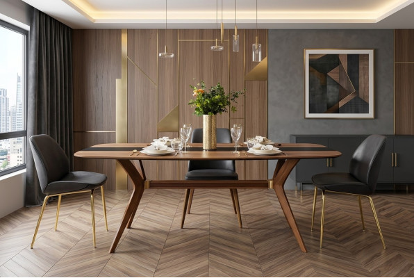 Dining table design furniture, dining room table, luxury Italian style wooden table, tables