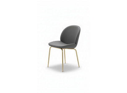 An incomparable chair made of high-quality material and stainless steel for the dining room.