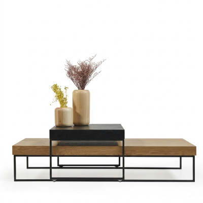 Loft wood coffee table table side table living room table wood table