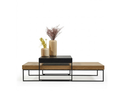 Loft wood coffee table table side table living room table wood table