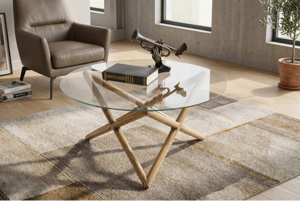 Coffee table furniture luxury side table wood modern living room design