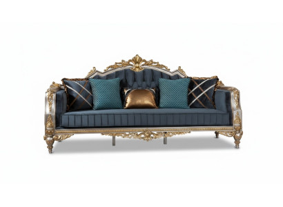 Designer 3-seater sofa in classic style for the living room