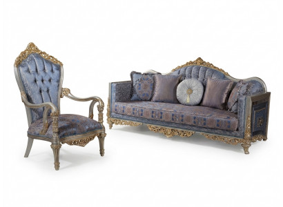 Baroque Sofa Chesterfield 3+1 Seater Coffee Table Sofa Set Furniture Upholstery