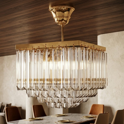Living Room Chandelier Crystal Luxury Ceiling New Style Modern Gold