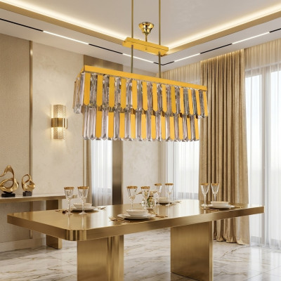 Chandelier Ceiling Light Designer Lamp Lighting Living Room Gold