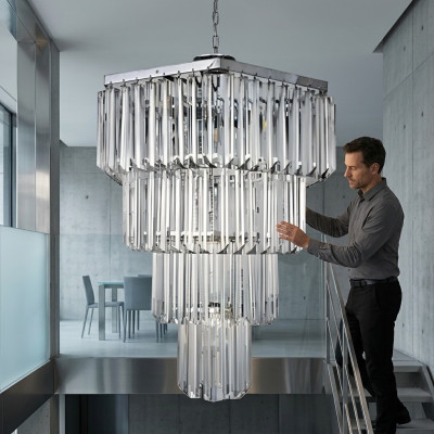 Chandelier Hanging Pendant Light Spotlights Lustre Living Room Crystal