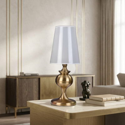 White table lamp luxury furniture colonial style modern new living room