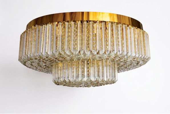 Chandelier Ceiling Light Luxury Round Pendant Lamp Gold Lights