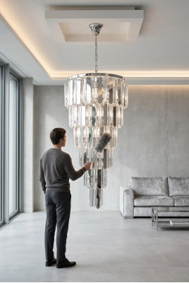 Chandelier Crystal Ceiling Light Pendant Lamp Hanging Light