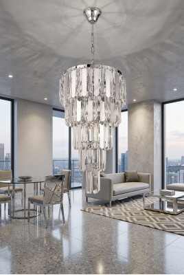 Chandelier Crystal Ceiling Light Pendant Lamp Hanging Light
