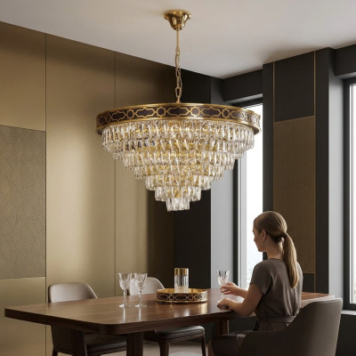 Ceiling lamp chandelier round lamp gold ceiling light lamps