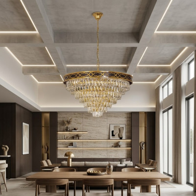 Ceiling lamp chandelier round lamp gold ceiling light lamps