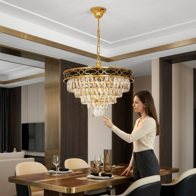 Chandelier Living Room Ceiling Light Pendant Crystal Lamp New