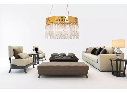 Beautiful Brass-Crystal Chandeliers new Living Room Luxury gold