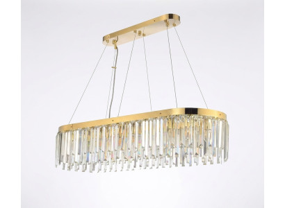 Chandelier Crystal Luxury Gold Pendant Hanging Lamp Light Living Room