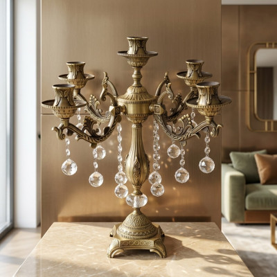 Table lamp Crystal Luxury Bedside lamp Living room new gold Modern