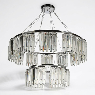 Chandelier Ceiling Light Modern Round Lamp Crystal Design Lighting