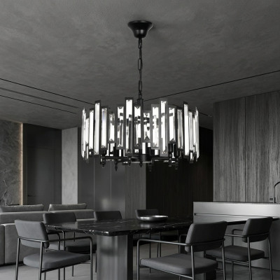 Designer lamps silver chandelier lamp modern light round lights