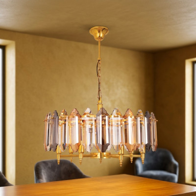 Chandelier Gold Ceiling Lamp Light Golden Hanging Lamp 60x75cm