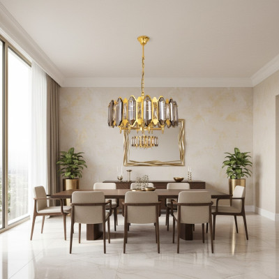 Pendant lamp chandelier lamp crystal light chandelier living room 60x80