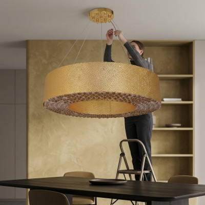 Chandelier modern gold living room lighting ceiling lamp light