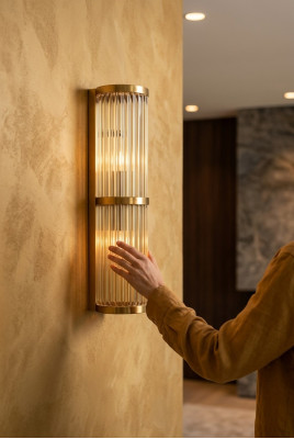 Wall lamp lights lighting lamp modern golden wall lamp