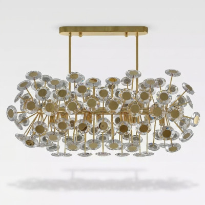 Chandelier Luxury Living Room Style Modern Bedroom Lamp Gold Fixture