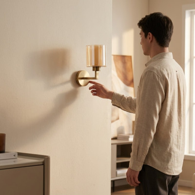 Wall lamp beautiful style modern ceiling light new bedroom gold
