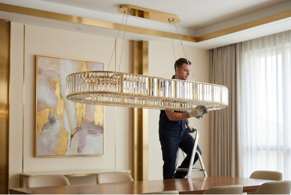 Table lamp chandelier crystal lamp lamp chandelier oval
