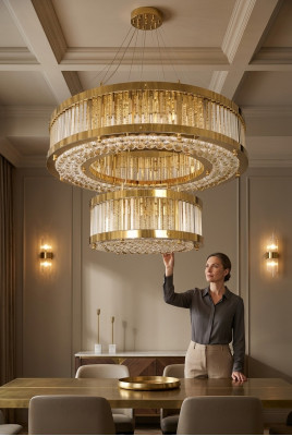 Ceiling lamp living room style modern ceiling light luxury lamp crystal