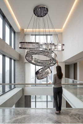 Silver ceiling lamp, style ceiling lights, living room lamp 120x175