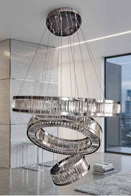 Silver ceiling lamp, style ceiling lights, living room lamp 120x175