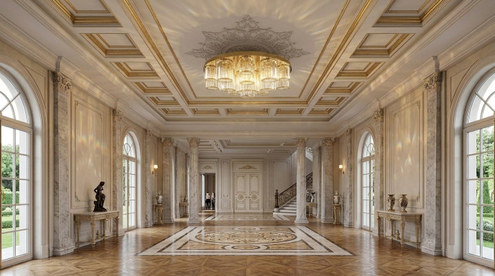 Round chandelier ceiling light ceiling lamp living room gold