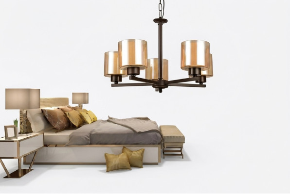 Chandelier Living Room Style Modern Hanging Lamp Bedroom Luxury New