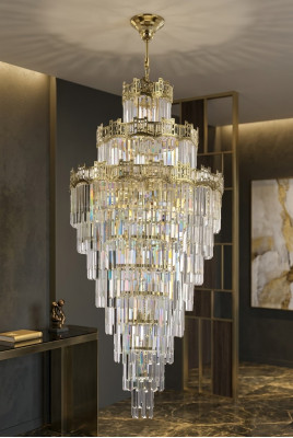 Chandelier style classic pendant drop living room lamp luxury 80x230
