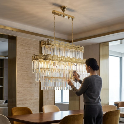 Chandelier Modern Gold Pendant Light Living Room Luxury