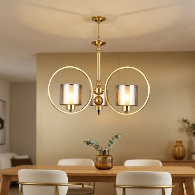 Ceiling lamp pendant lamp gold living room style modern