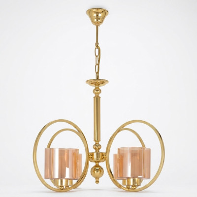 Ceiling lamp in gold colors luxury ceiling chandelier glass living room