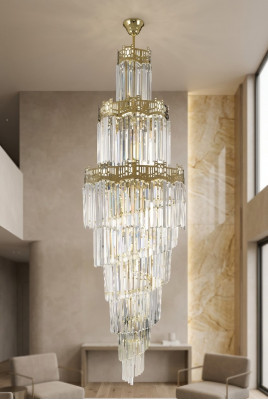 Chandelier Luxury Design Crystal Living Room Style Modern Lamp