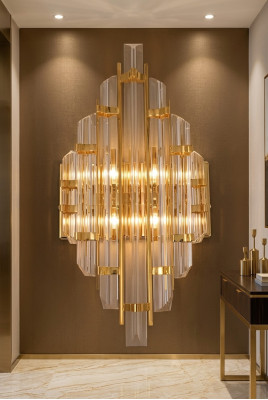Wall light design hallway lamps living room luxury new gold