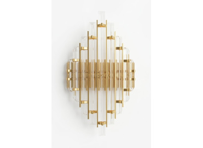 Crystal wall light, luxury gold bedroom style wall lamp for the living room.