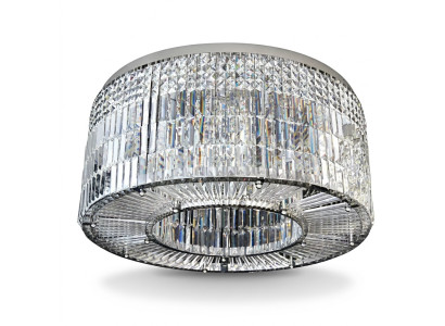 Chandelier Modern Designer 16 Light Pendant Chrome Living Room Crystal