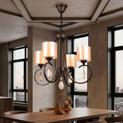 Ceiling lamp hanging design modern gold living room glass new