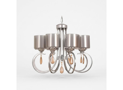 Ceiling lamp beautiful glass lights lamps lamps living room chandelier luxury silver