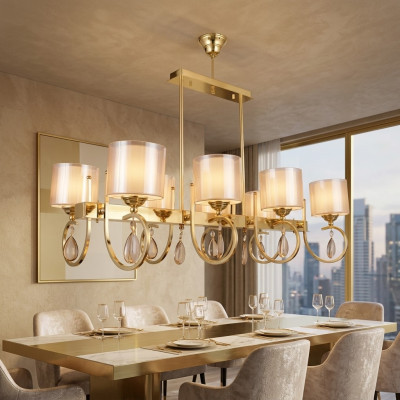 Ceiling lamp living room luxury chandeliers lights 50x75