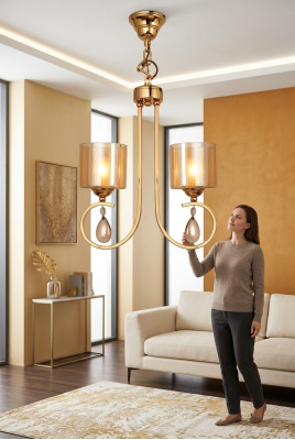 Ceiling lamp Modern Glass Pendant Ceiling Light Living Room New Luxury